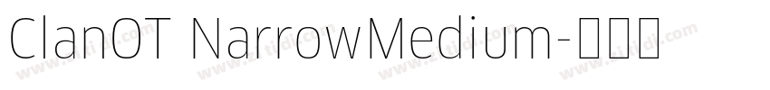 ClanOT NarrowMedium字体转换